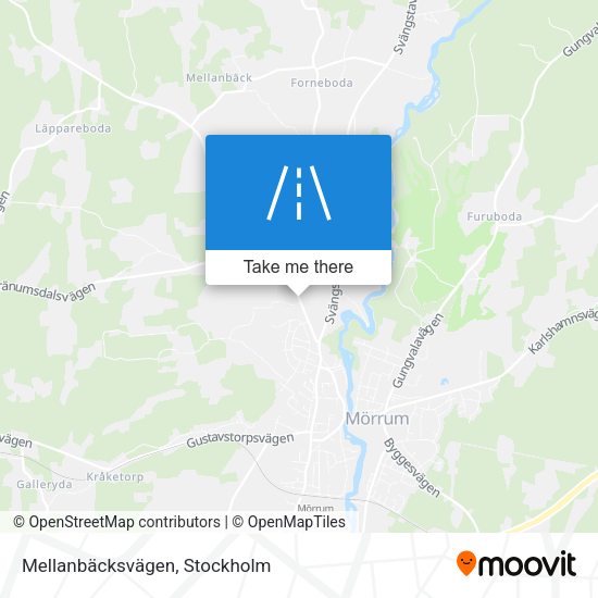 Mellanbäcksvägen map