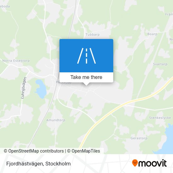 Fjordhästvägen map