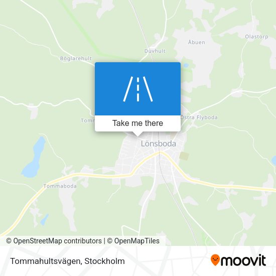 Tommahultsvägen map
