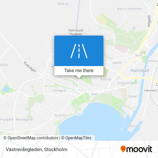 Västrevångleden map
