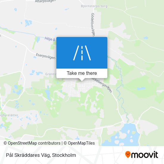 Pål Skräddares Väg map