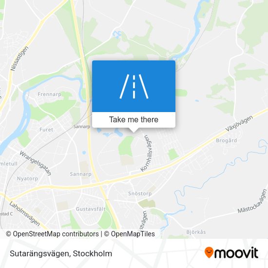 Sutarängsvägen map
