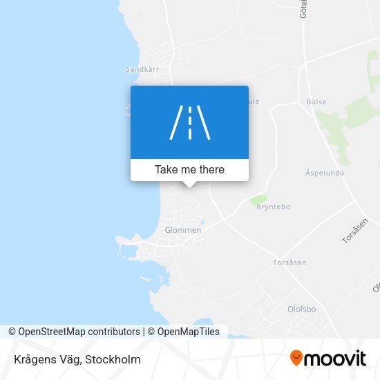 Krågens Väg map