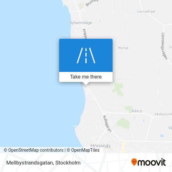 Mellbystrandsgatan map