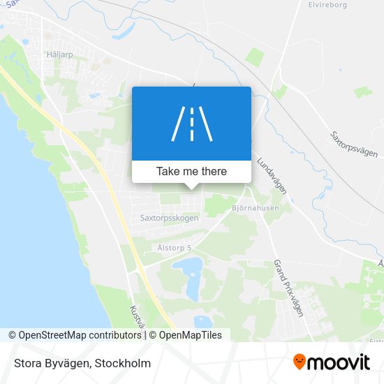 Stora Byvägen map