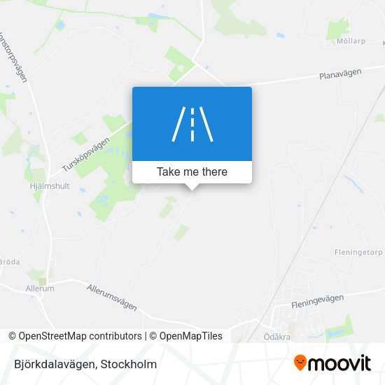Björkdalavägen map