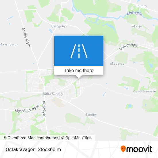 Öståkravägen map