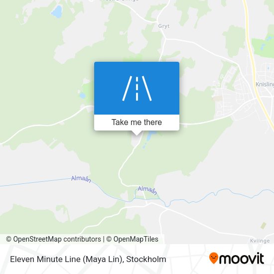 Eleven Minute Line (Maya Lin) map