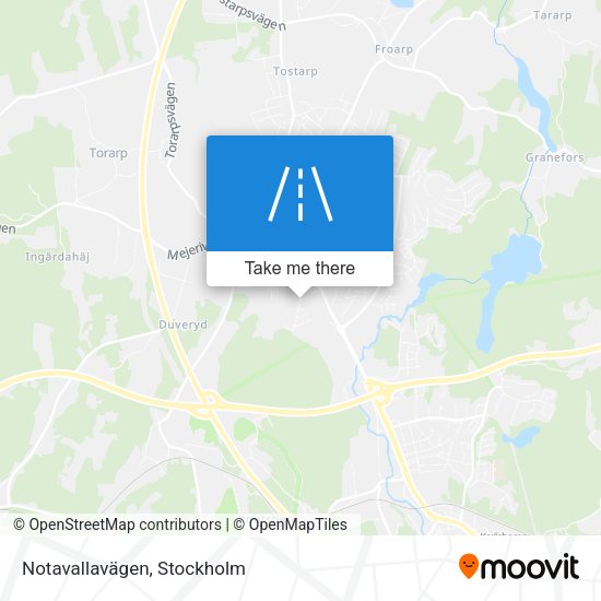 Notavallavägen map