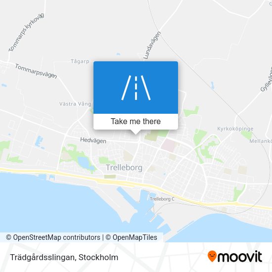 Trädgårdsslingan map