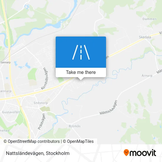 Nattsländevägen map
