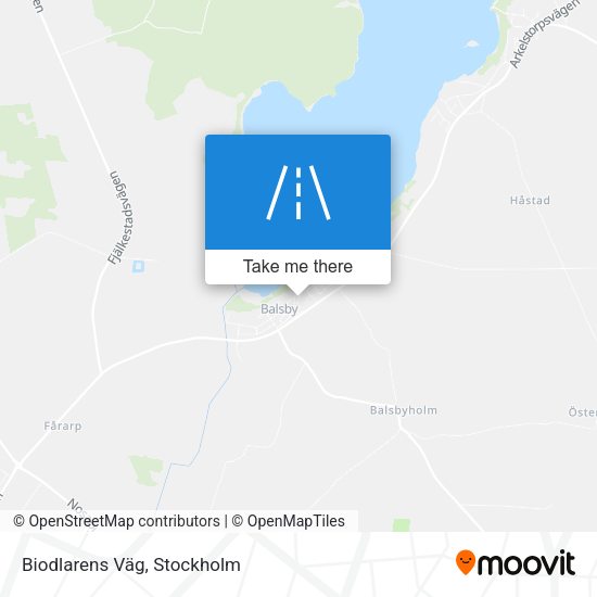 Biodlarens Väg map