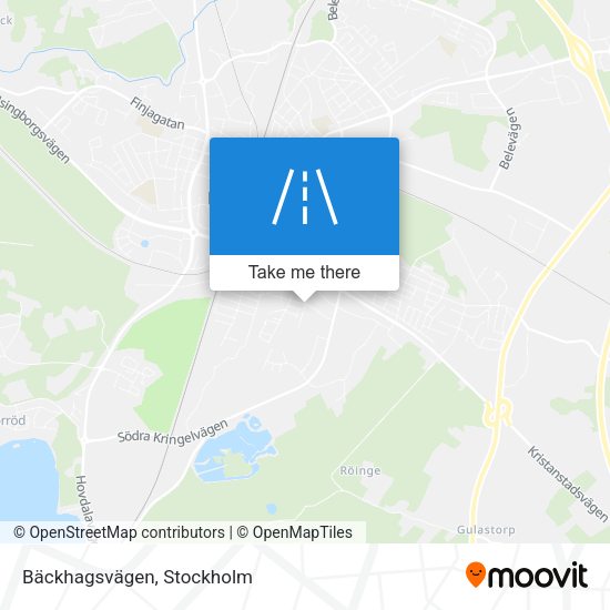 Bäckhagsvägen map