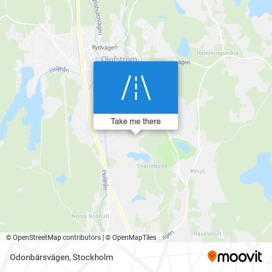 Odonbärsvägen map