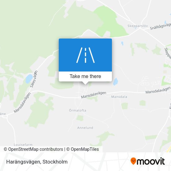 Harängsvägen map