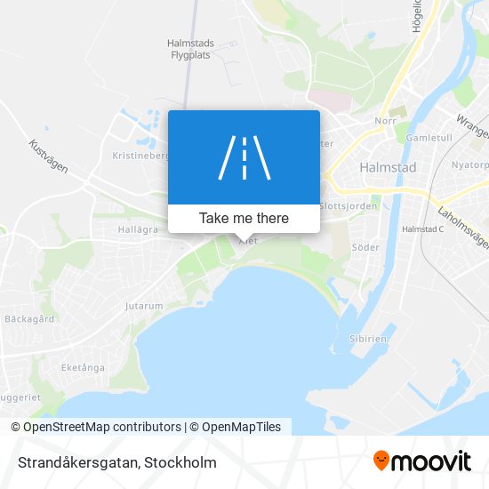 Strandåkersgatan map