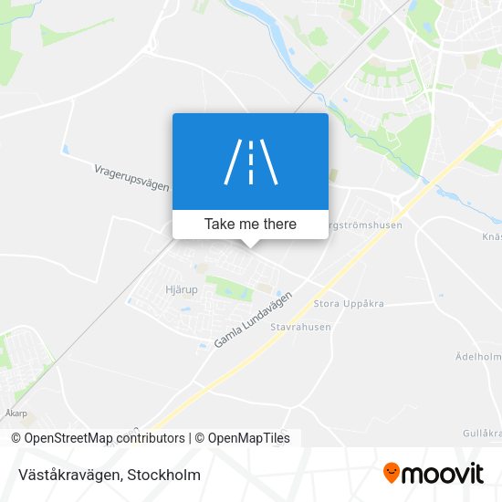 Väståkravägen map