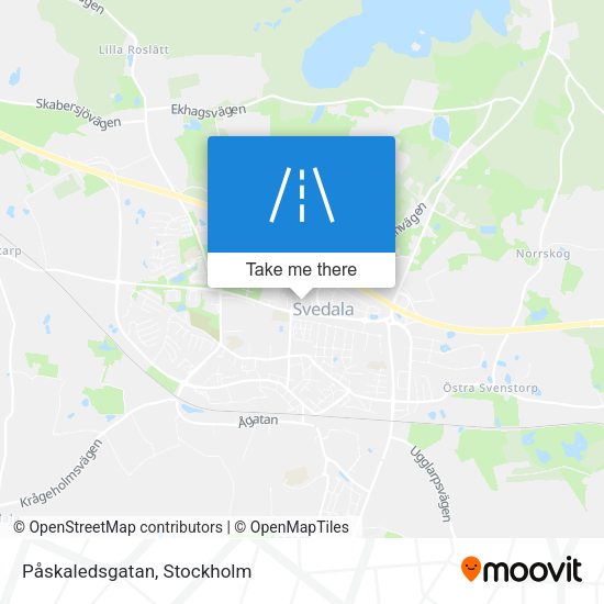 Påskaledsgatan map