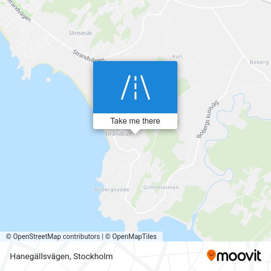 Hanegällsvägen map