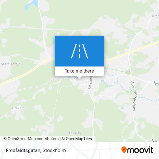 Fredfäldtsgatan map