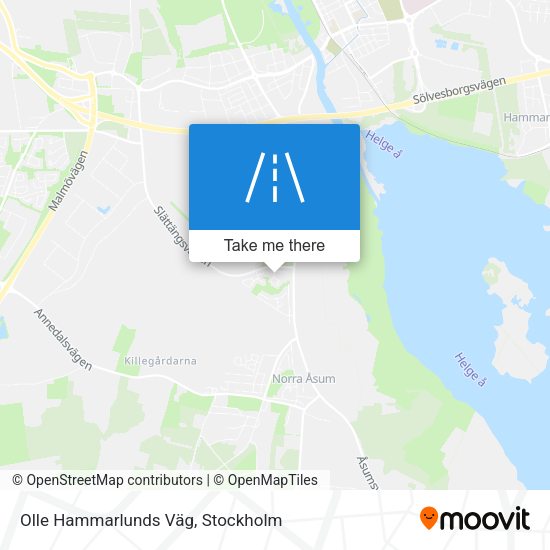 Olle Hammarlunds Väg map