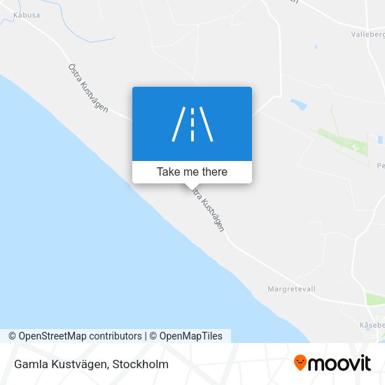 Gamla Kustvägen map