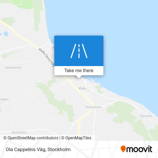 Ola Cappelins Väg map