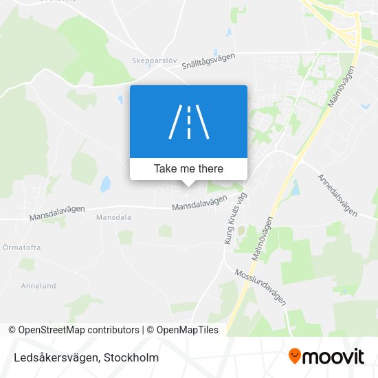 Ledsåkersvägen map