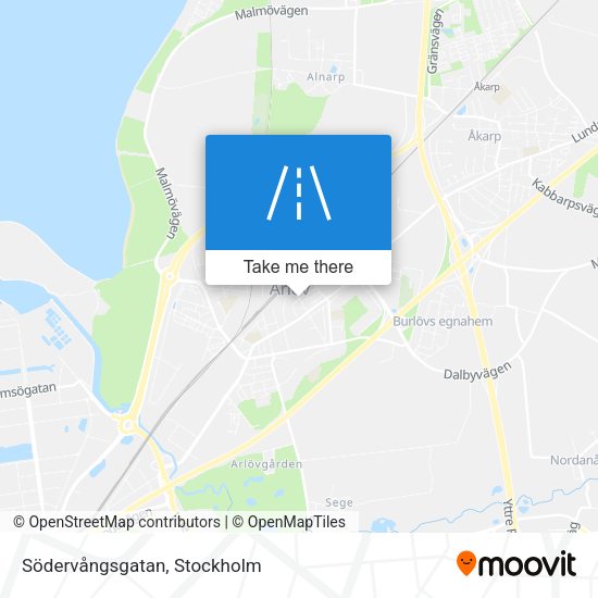 Södervångsgatan map