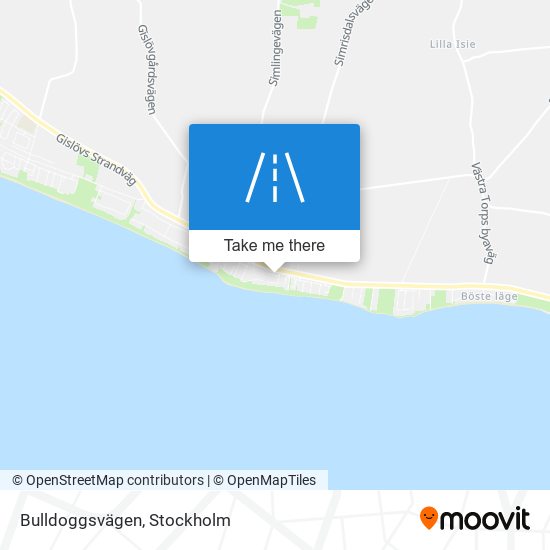 Bulldoggsvägen map