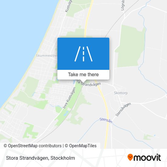 Stora Strandvägen map