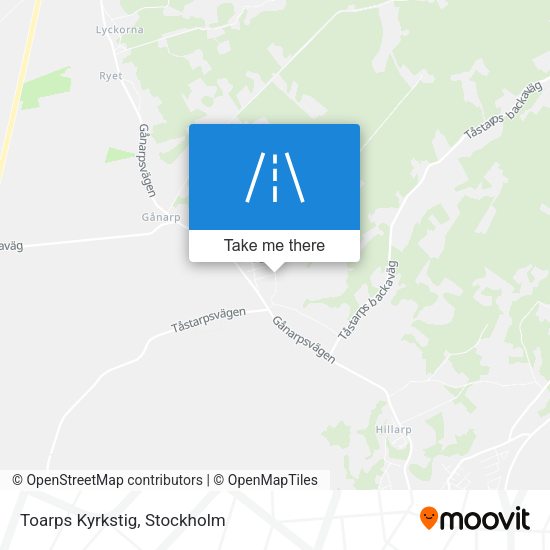 Toarps Kyrkstig map