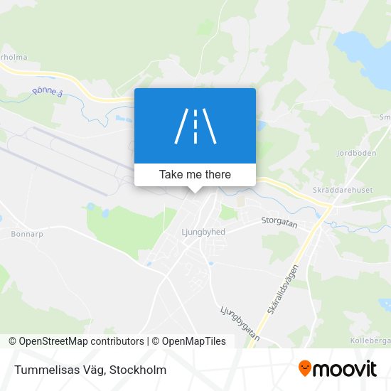 Tummelisas Väg map