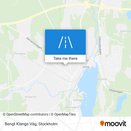 Bengt Klangs Väg map