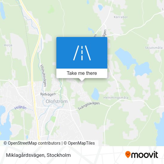 Miklagårdsvägen map