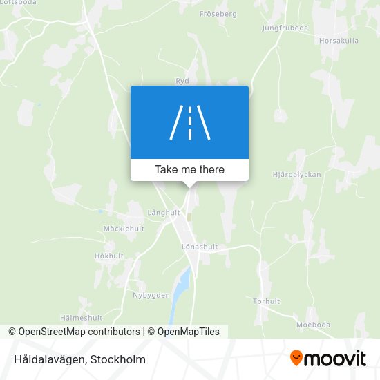 Håldalavägen map