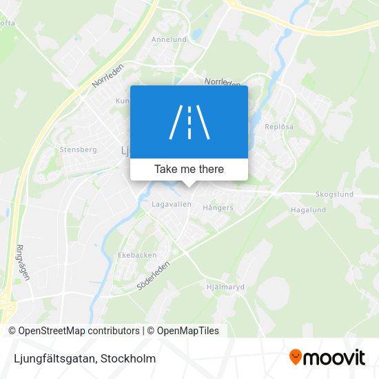 Ljungfältsgatan map