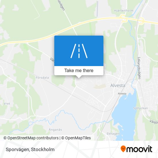 Sporvägen map