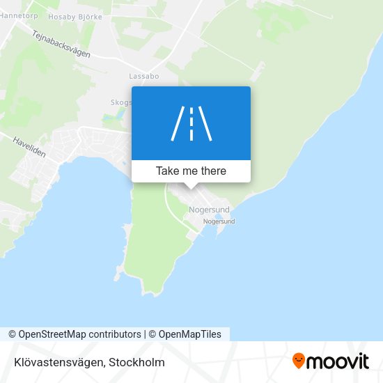 Klövastensvägen map
