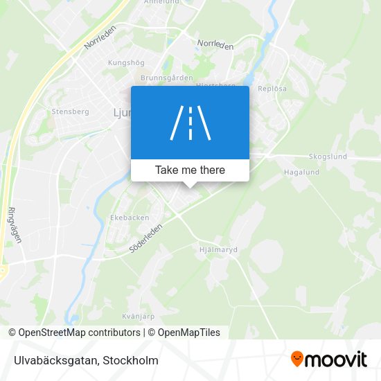 Ulvabäcksgatan map