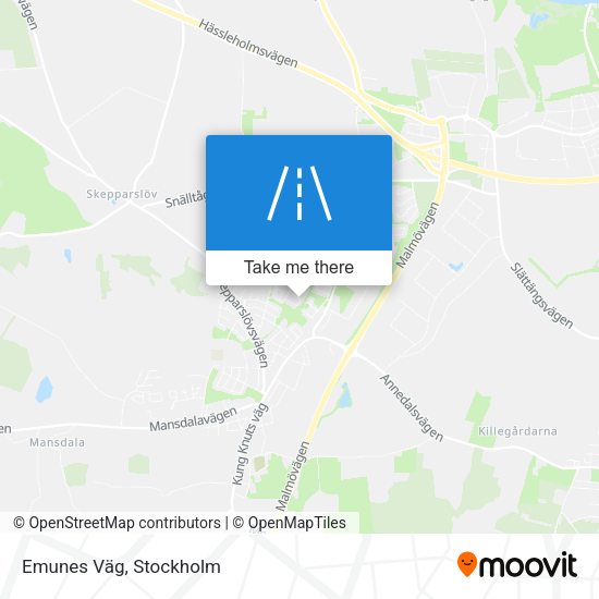 Emunes Väg map
