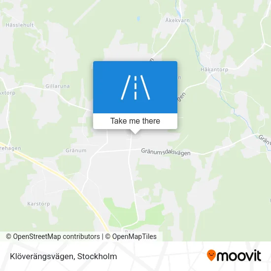 Klöverängsvägen map