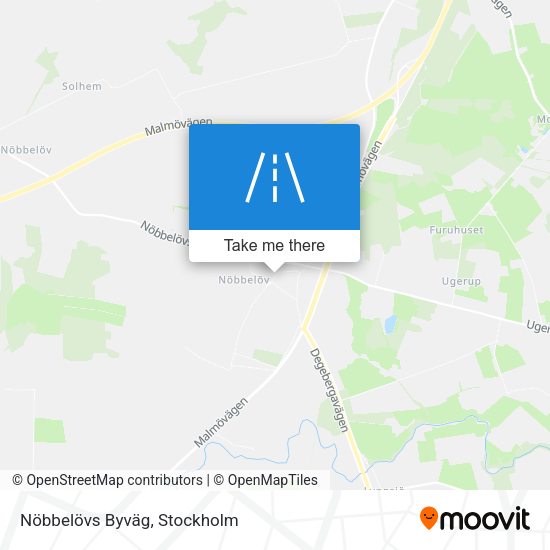 Nöbbelövs Byväg map