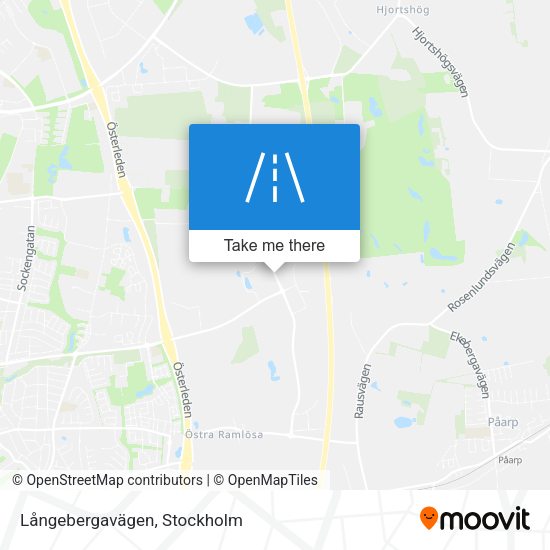 Långebergavägen map