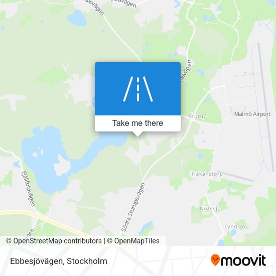 Ebbesjövägen map