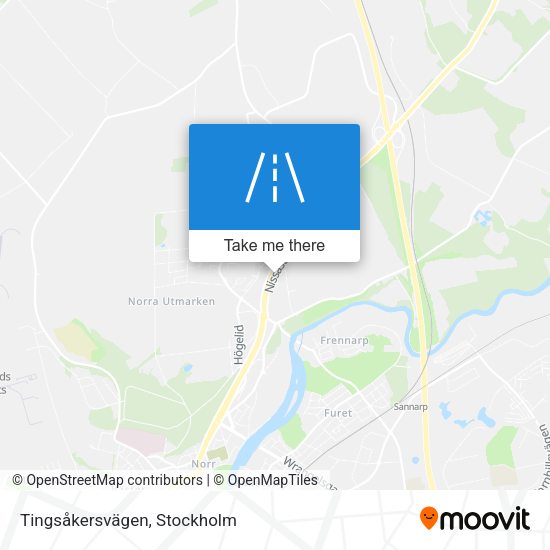 Tingsåkersvägen map