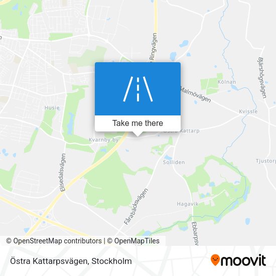 Östra Kattarpsvägen map
