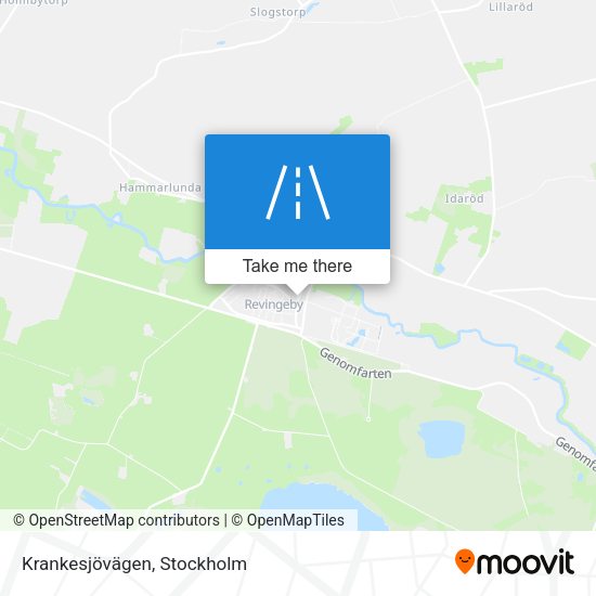 Krankesjövägen map