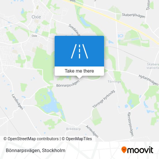 Bönnarpsvägen map