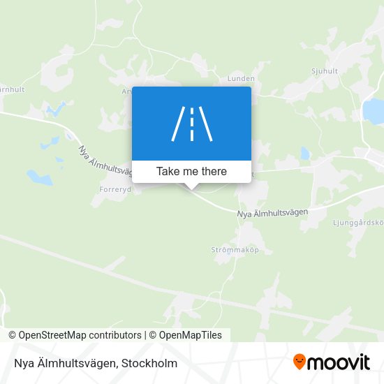 Nya Älmhultsvägen map